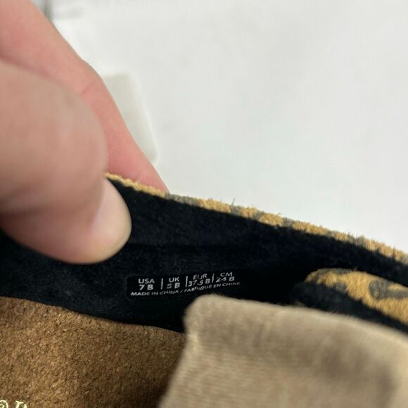 Spenco Revitalign Misty Suede Sneakers Womens Sz 7 Leopard Print Water Repellent - Picture 6 of 9